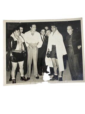 MAX BAER Boxer Boxing Referee Photograph World Heavyweight  Marino VS Collins